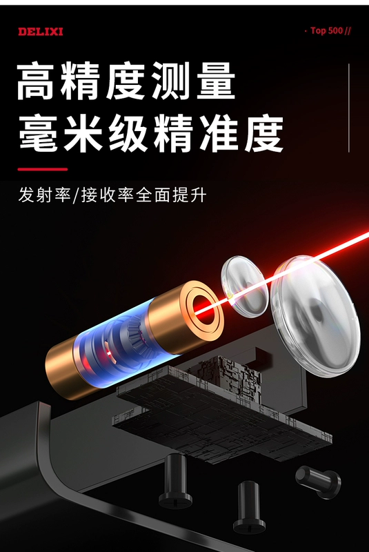 máy đo kích thước laser Delixi Laser Thiết Bị Tìm Tầm Điện Tử Thước Cầm Tay Hồng Ngoại Đo Kích Thước Độ Chính Xác Cao Phòng Kiểm Tra Phòng Dụng Cụ Đo máy đo khoảng cách laser xiaomi