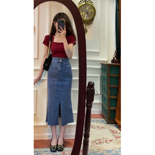 Jiuhong u fang ling ting plound t -hisk женский летний ветер летний шикарный короткий облако сладкий нишевый нишевый нише