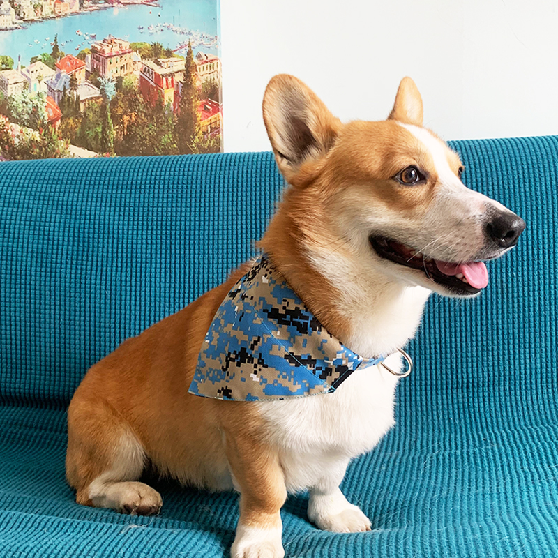 Dog Item Circle Camouflage Triangle Towel Small Mid Large Canine Scarlet Towels spat towel Cofund Mao Haschi Pets Pets Purse