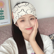 Confinement hairband scarf hat pregnant women summer spring and autumn breathable postpartum forehead protection maternity hair bundle thin pure cotton