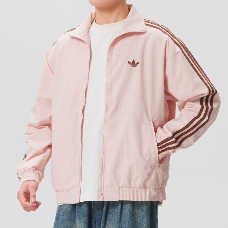 Adidas Adidas Trefoil Autumn New Football Style Knitted Sports Jacket for Men and Women Kq9497 Adidas Adidas Trefoil Autumn New Football Style Knitted Sports Jacket for Men and Women Kq9497
