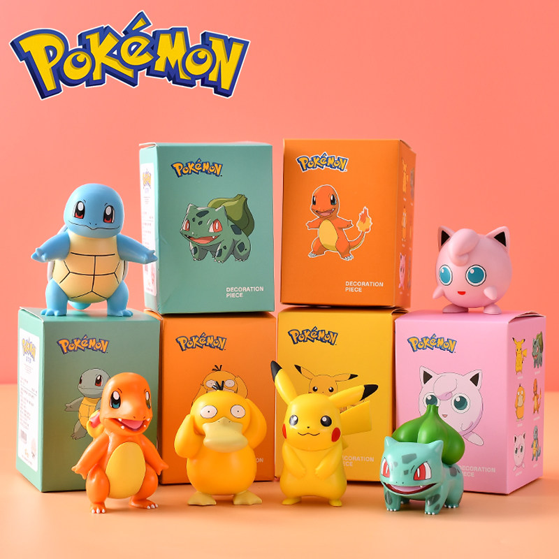 Pokémon Pokemon Pikachu Pikachu Pokémon Jenny Turtle Ornament Hand Office Aberdeen Toy Doll Blind Box