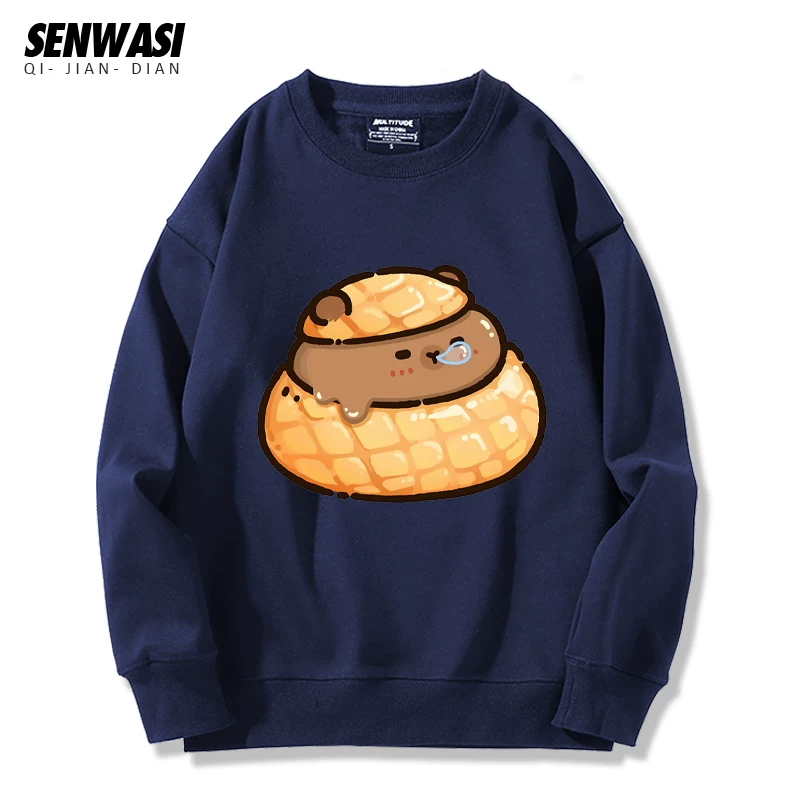 Милоe и симпатичное: кепка Kapibara Capybara Jun Oogway с круглым вырезом, толстый хлопок, футболка для мужчин и женщин, универсальная стильная повседневная одежда