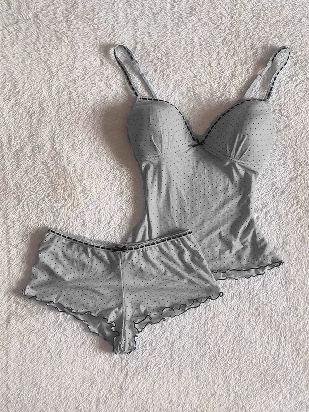 Черная майка с чашками, летняя sexy пижама, шорты, комплект, утягивающий эффект, размер