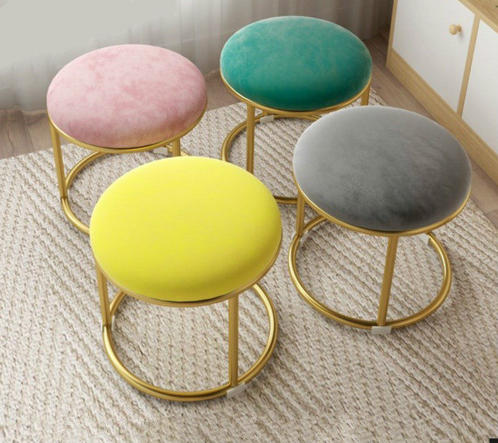 Home New Adults Assembly Living-room Small Stool Light Extravagant Short Stool Soft Bag Simple Bench Multifunction Hitch Bench