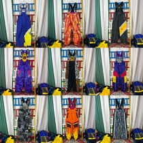 X7vintage outdoor windproof waterproof and wear-resistant single and double skateboard plus cotton ski pants for men and women loose overalls winter