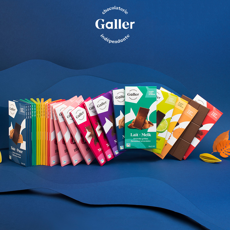 Galler比利时进口迷你排块巧克力3片组合装零食礼物临期特价促销