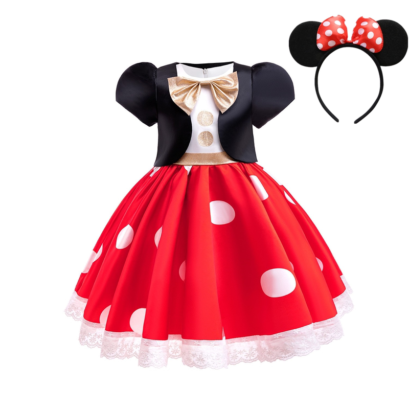 New Christmas Cosplay Children's Mickey Princess Dress Girls' Minnie Dress Halloween Children's Day Performance Costume
