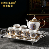 Banderas European-style afternoon tea tea set set household light luxury European-style coffee pot teacup Coffee cup high-end
