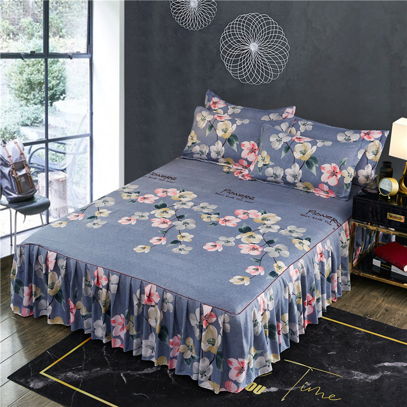 Bed skirt four seasons universal cotton 2021 new 1 m 5 bedspread protective sleeve skirt bed sheet new bed surround lace