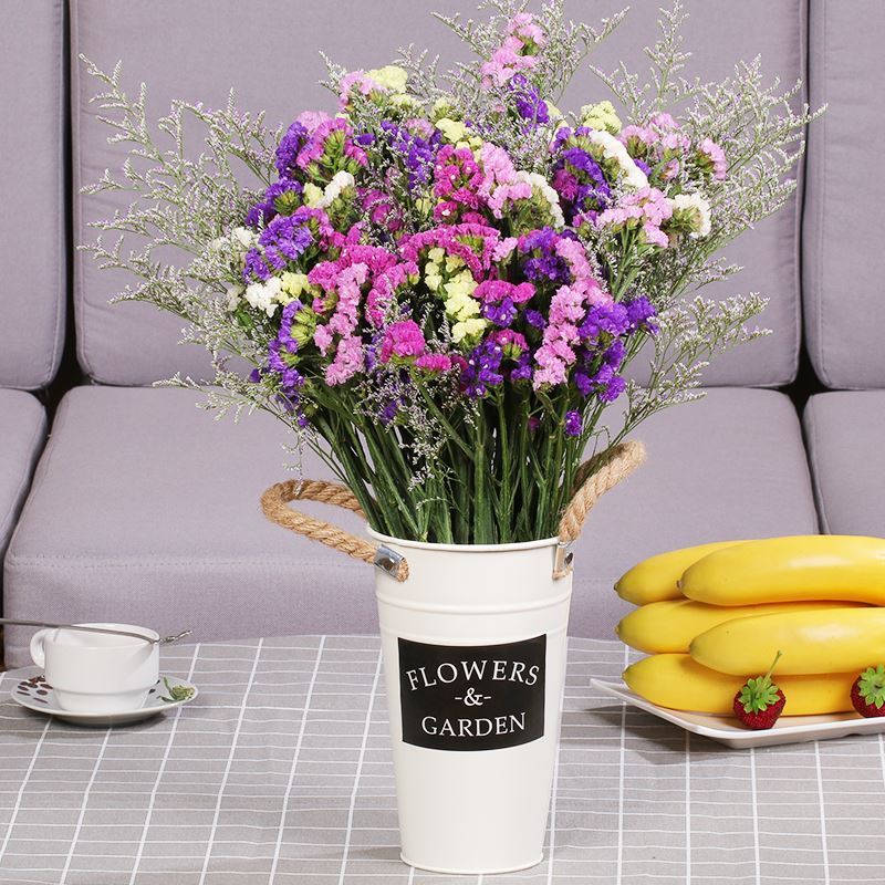 Living room dry flower bouquet starry ins wind lavender forget-me-not flower arrangement decoration home dining room decoration - Taobao