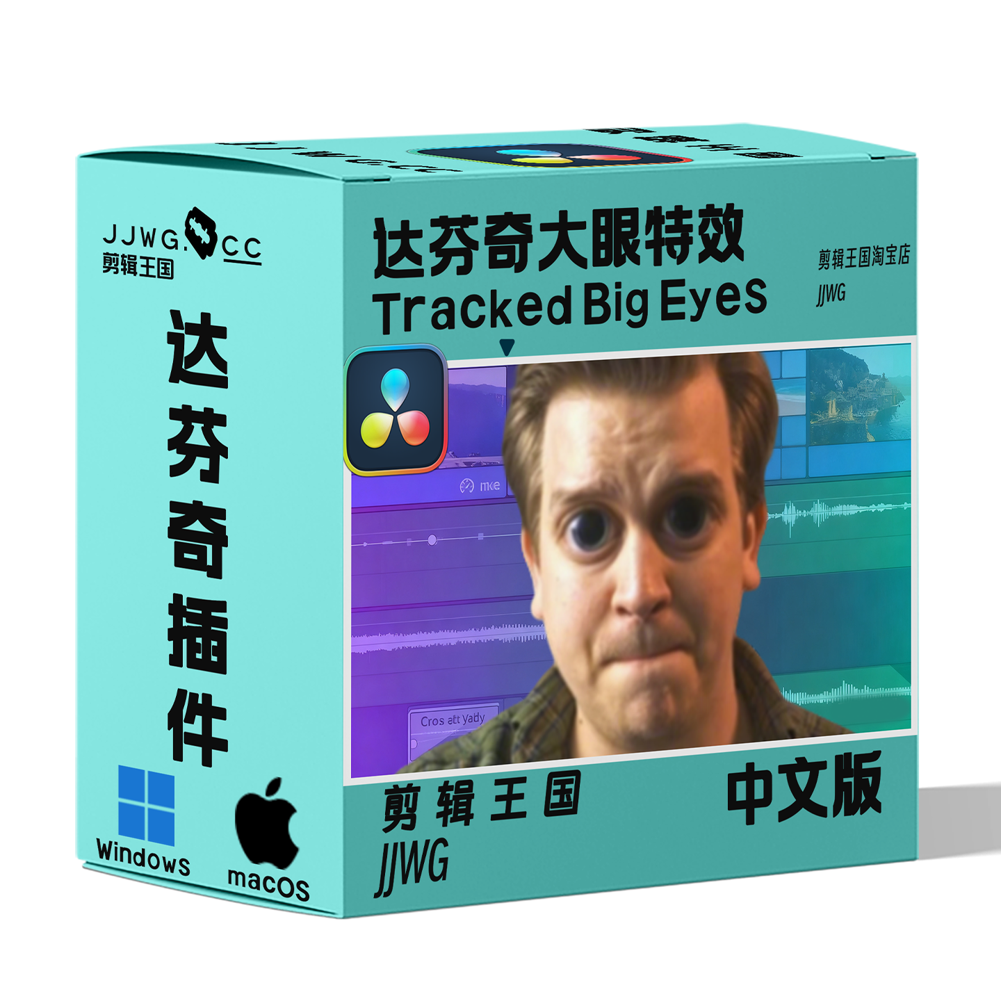 达芬奇插件 大眼特效 DaVinci Resolve Plugin Tracked Big Eyes 抖音大头恶搞笑滤镜 免费下载插图2 达芬奇插件 大眼特效 DaVinci Resolve Plugin Tracked Big Eyes 抖音大头恶搞笑滤镜 免费下载插图2