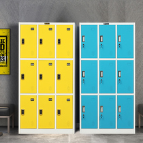 Nine-door staff Cabinet iron locker multi-door locker with lock gym change wardrobe induction lock storage cabinet