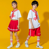 61 Childrens Day Dance Costume Chorus performed to serve the boys and girls school transport cheerleading team performance to serve the summer shift