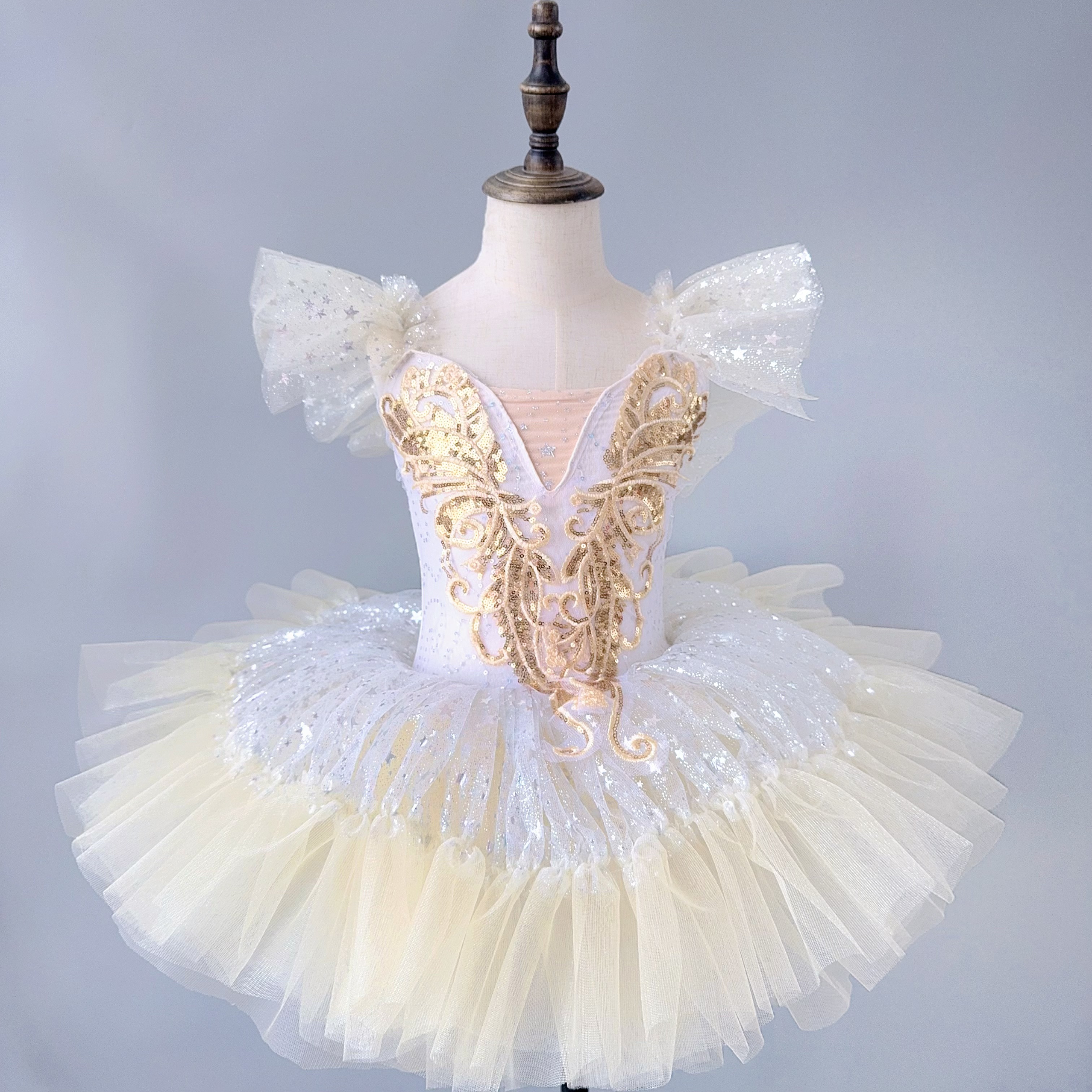 子供の日 小さな白鳥のサスペンダー ソフトチュチュ 女の子 プリンセス バレエスカート 子供用 白鳥の湖 パフォーマンスコスチューム