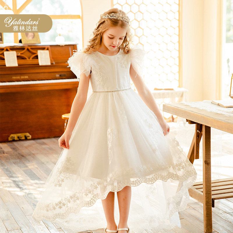 Yalindas high-order children's dress skirt little girl fluffy girl princess dress Western-style host costumes