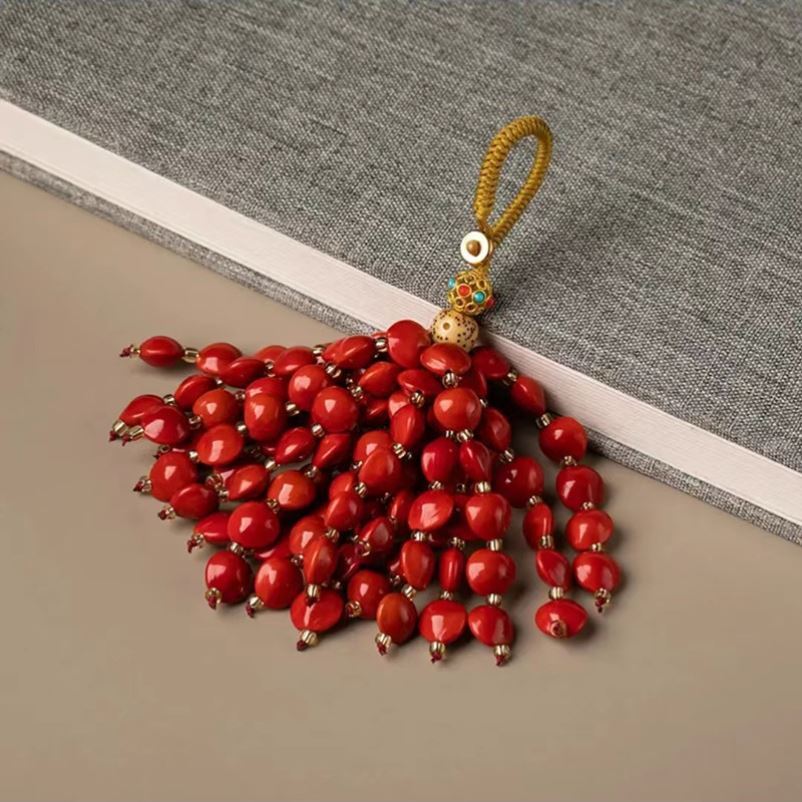 @Naive Wen Shiyuan with 108 Shanxi bean bean hanging bean hanging key button in the life year