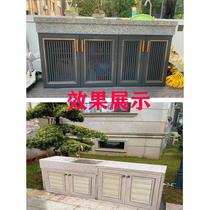 Kitchen aluminum alloy cabinet door custom-made stove sink outdoor other shutter door with frame and hole-free