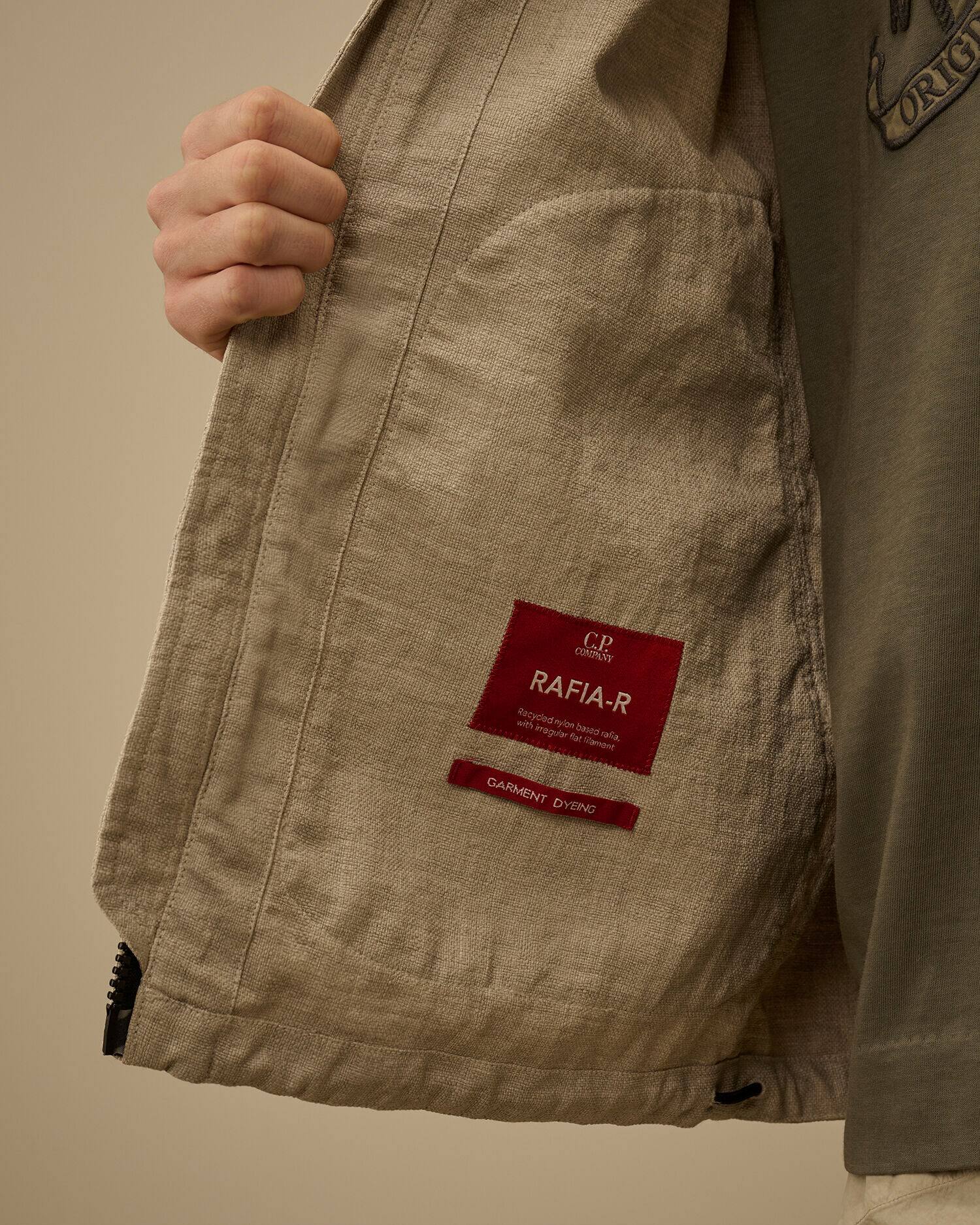 C.P.COMPANY SS26 RAFIA-R очки закрытый нейлон куртка Уточнить пальто 20CMOW199A Cpcompany/Compaq 