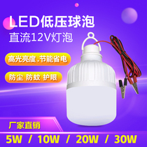 12v DC led bulb super bright low voltage battery lamp electric car night market stall energy saving lamp solar lamp