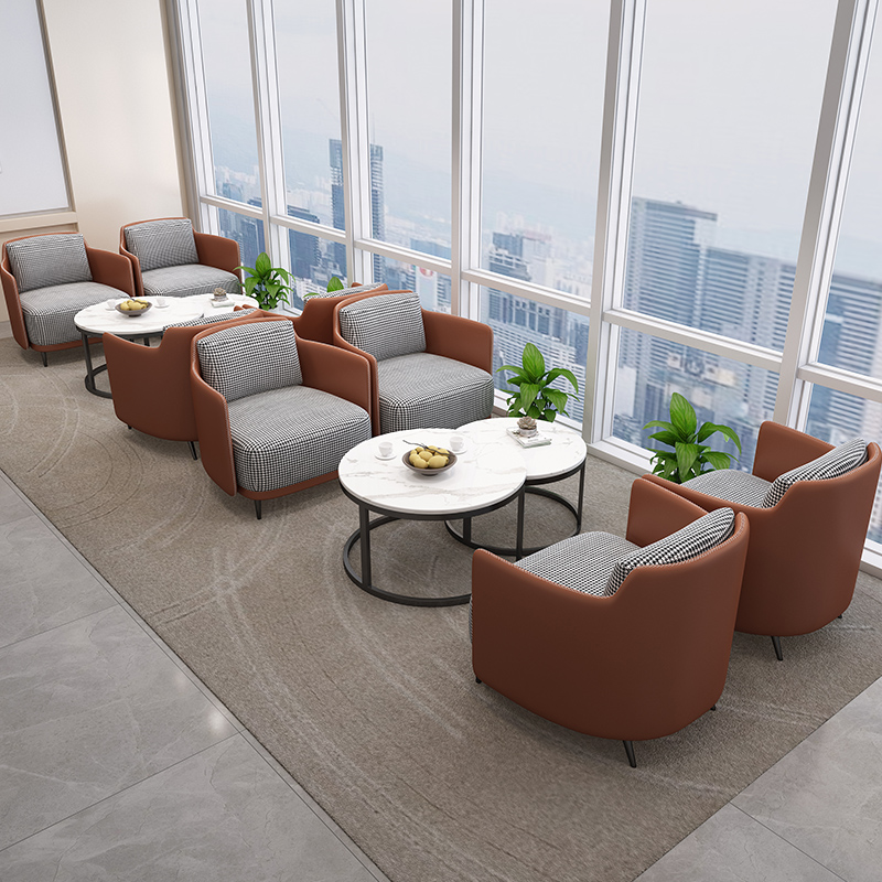 Office sofa Tea Table Combinations Minimalist Modern-style Nordic guests VIP reception for business talks Leisure sofas