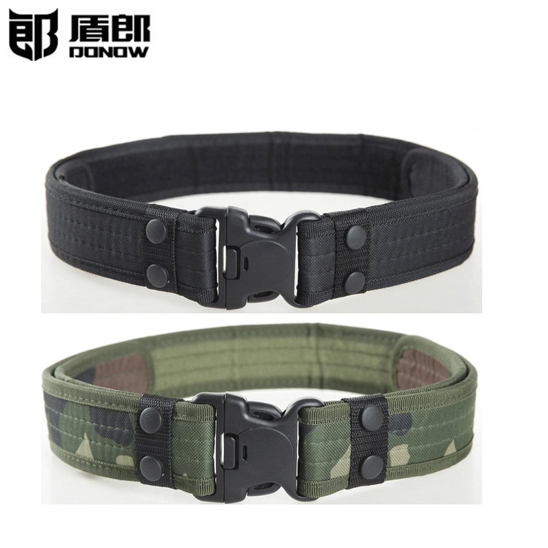 Dunlang tactical belt multi-functional outdoor military fan black hawk training belt casual nylon belt men's inner belt
