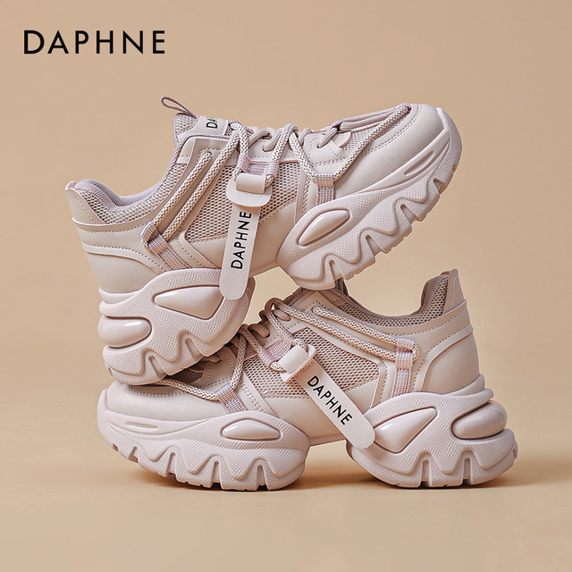 Daphne Dad Shoes Women's Summer 2024 New Women's Shoes Breathable Mesh Shoes Women's Thick-soled Casual Shoes Sports Shoes