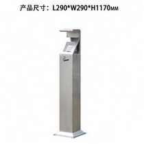 New stainless steel ash column outdoor smoking area vertical cigarette stainless tobacco column with cigarette extinguishing cigarette cans