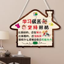 Customized inspirational slogans listed class learning famous words childrens room entrance examination students bedroom incentive decoration card