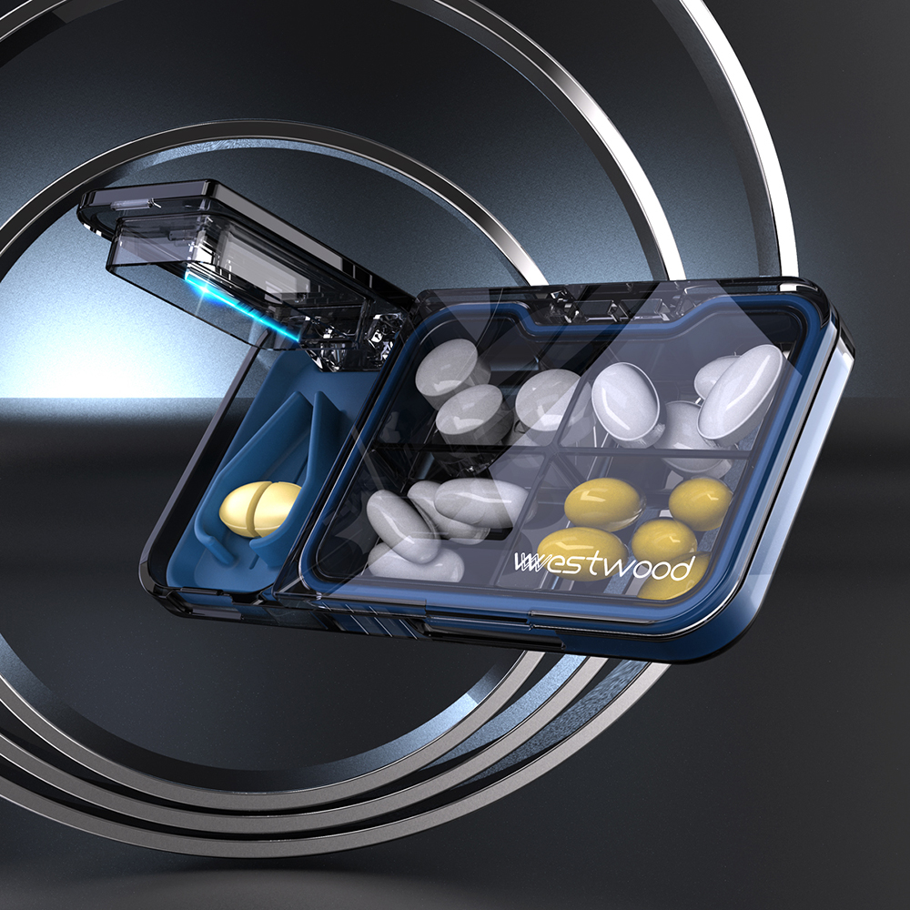 Drugmaker Drug ingot Splitting sub-medicine 7 days Split Medicine Kit Portable Home Small mini-cut Medicated Stitch Theorizer Japan