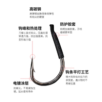 Crooked mouth knife front big object giant fish hook green fish hook Sturgeon Isney bulk fishing imported thick large