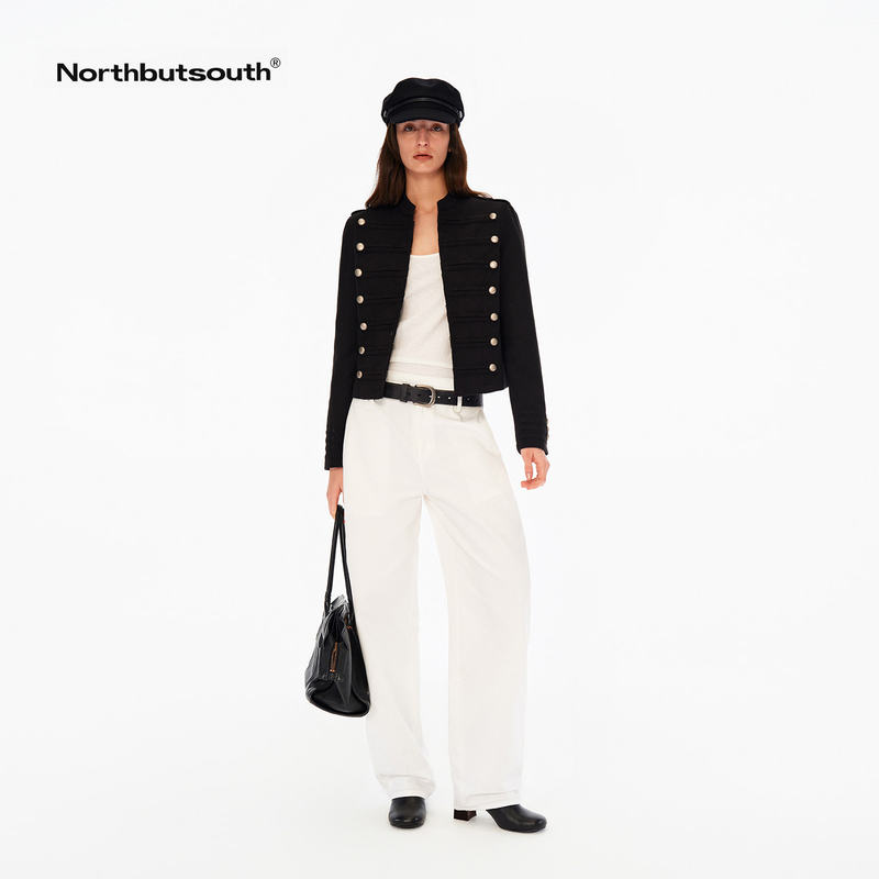 Northbutsouth “Napoleon Lancer Jacket” Metal Button Short Stand Collar Slim Fit Jacket Northbutsouth “Napoleon Lancer Jacket” Metal Button Short Stand Collar Slim Fit Jacket