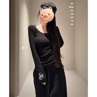 Черный [внутренний/базовый/европейский продукт/традиционный и уникальный топ/понимание топа для женщин осенью и зимой/осенью и зимним верхним/свитером нижнее белье/осенняя и зимняя внутренняя/осенняя и зимняя базовая рубашка/уникальная и красивая базовая рубашка/поздняя осень и ранняя зимняя наряд/французский топ]]