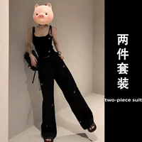 Двух -набор (нишевая шикарная/летняя сладкая рубашка/французский дизайн Отличный топ/выключен -Установка/ключица/ниша дизайн чувства/темперамента/тонкого мяса/корейской системы/дизайна талии/Self -Spicy Spicy Top/Pure Desire]