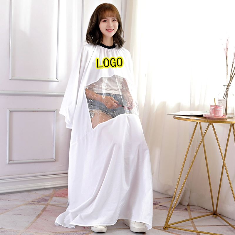 Net red tide hair salon dedicated high-end hairdressing shop hair cut perspective high-end hairdressing cloth non-stick custom logo