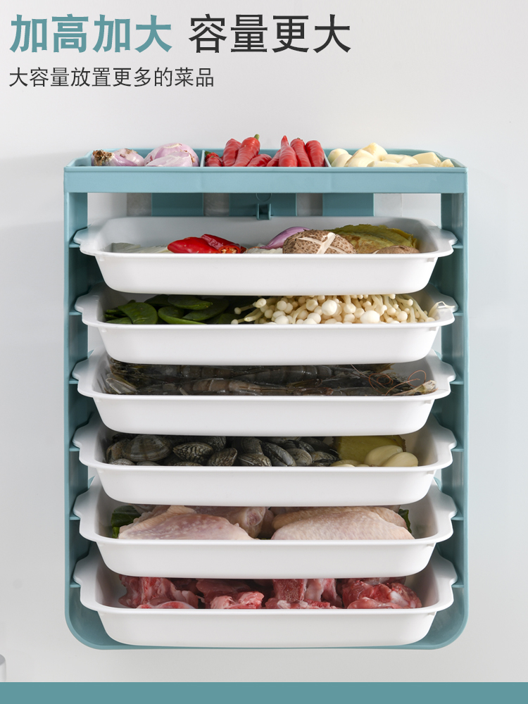 Japan MUJIE Kitchen Accessories Dish Gods wall-mounted shelves Home Vegetable Nursery multilayer multifunction Fire