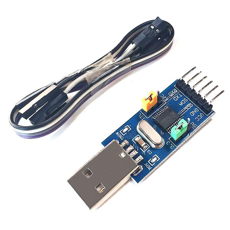 CH341T二合一模块 USB转I2C IIC UART USB转TTL 单片机串口下载器
