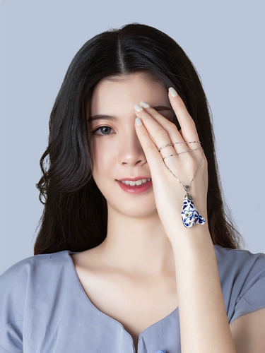 Маленькое ожерелье, универсальное ханьфу, подвеска, серебро 925 пробы, легкий роскошный стиль, подарок на день рождения