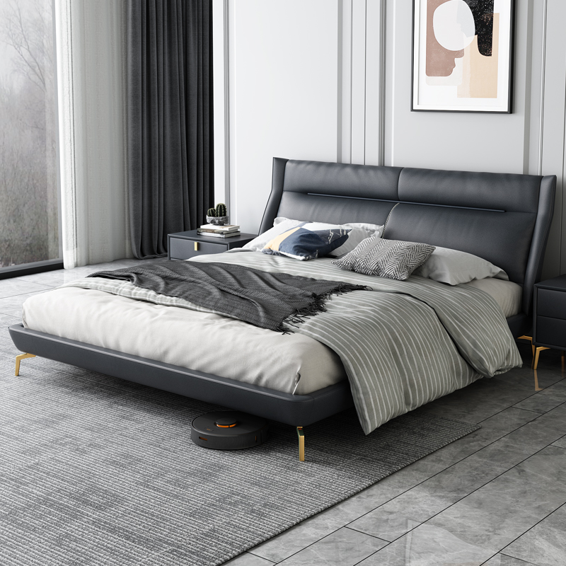 Technology Cloth Bed without washing and luxury master bedroom 1 8m 1 5m box body to accommodate modern minimalist soft pack wedding bed