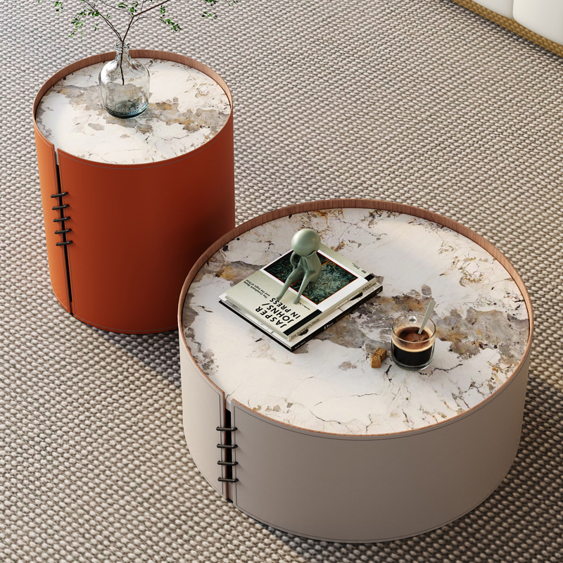 Nordic rock tablet tea cabinet combination household small household storage tea few minimal modern network red wind