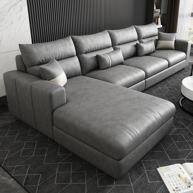 Modern simple fabric sofa latex removable technology cloth waterproof Nordic sofa living room package size