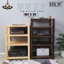 Huisheng fever audio solid wood shock-absorbing speaker tripod amplifier rack home theater equipment foot nail shelf cabinet