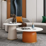 Легкая роскошная сеть красная скала доска кофейня Комбинация маленькая квартира гостиная дома дизайнер круглый журнальный столик современный творческий модель