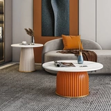 Легкая роскошная сеть красная скала доска кофейня Комбинация маленькая квартира гостиная дома дизайнер круглый журнальный столик современный творческий модель