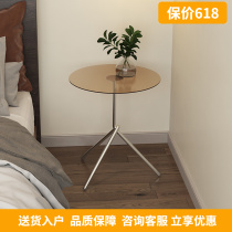 Denmark light and luxurious modern medieval sofa small side several headbeds Acrylic Tea Table Shelves Small Size Corner a few