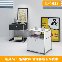 Danish Design Medieval Home Bedroom Light Lavish Bed Head Cabinet Net Red Ins module Composition containing lockers narrow