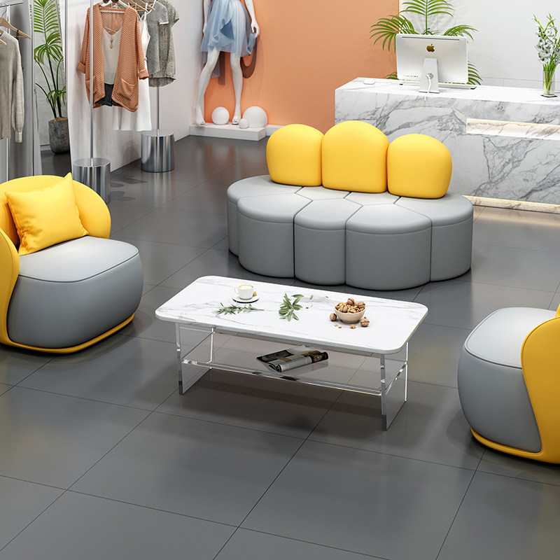 Nets Red Lazy People Light Luxurious Cloud Tech Cloth Sofa Living-room Balcony Bedroom small family Modern Jyoins Wind