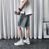 Штаны, летние джинсы, тонкие шорты, оверсайз