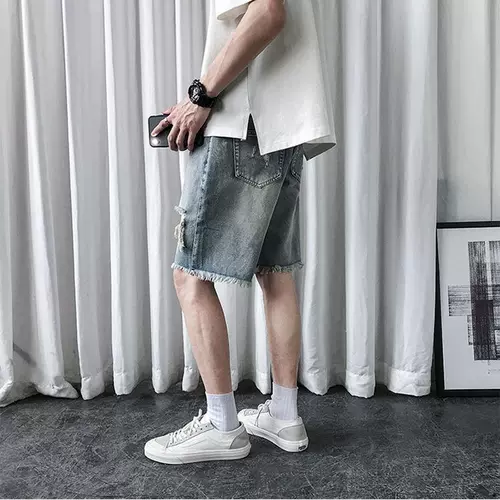 Штаны, летние джинсы, тонкие шорты, оверсайз