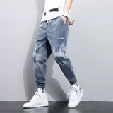 Летние универсальные штаны для отдыха, джинсовые мужские джинсы